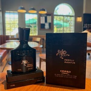 Creed Absolu Aventus Black Bottle and Box - Black